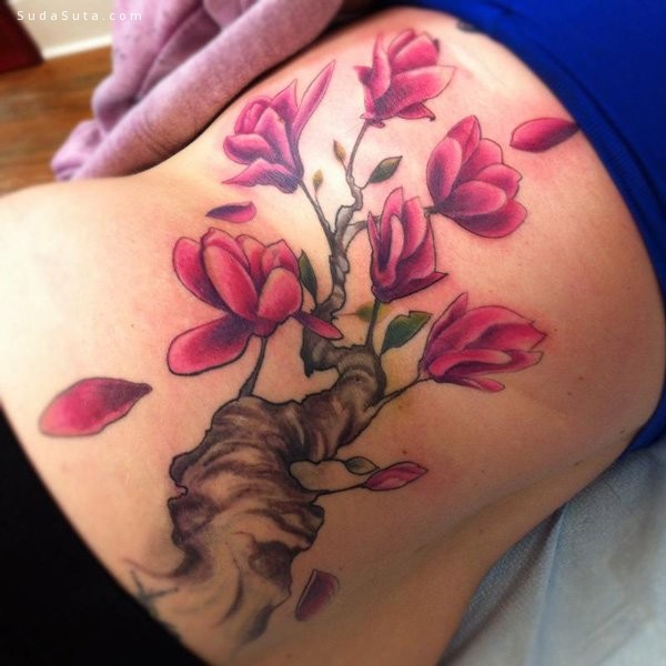 Magnolia Flower Tattoos (39)