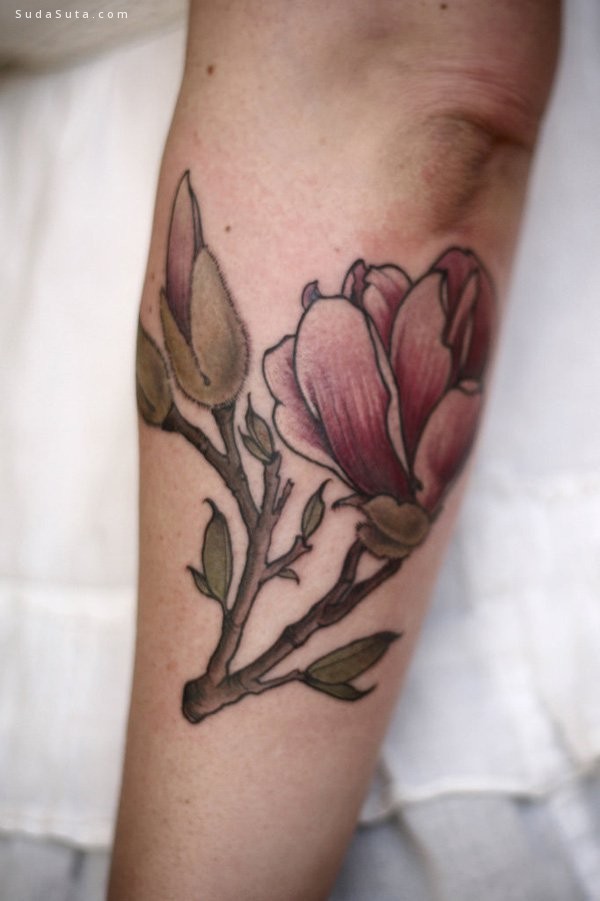 Magnolia Flower Tattoos (40)