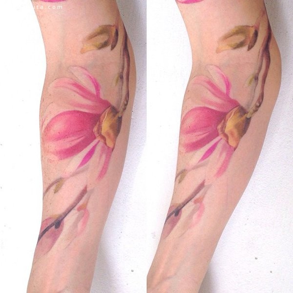 Magnolia Flower Tattoos (42)