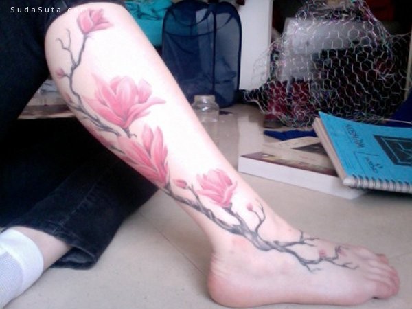 Magnolia Flower Tattoos (48)