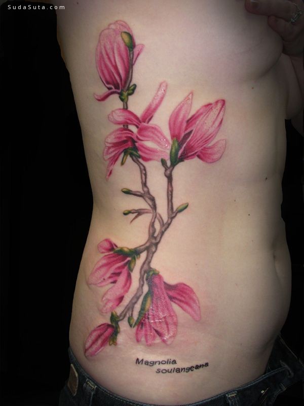 Magnolia Flower Tattoos (49)