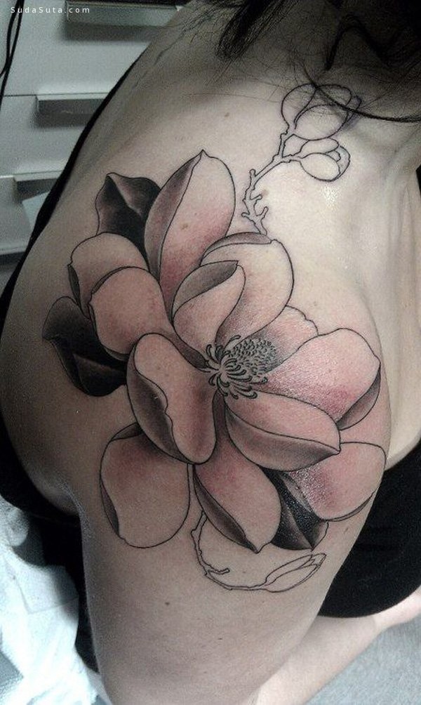 Magnolia Flower Tattoos (6)