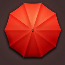在PHOTOSHOP中打造红伞UI图标