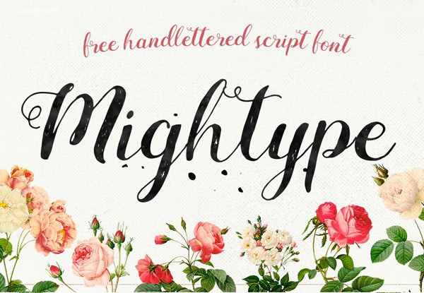 Mightype_Script_free_font