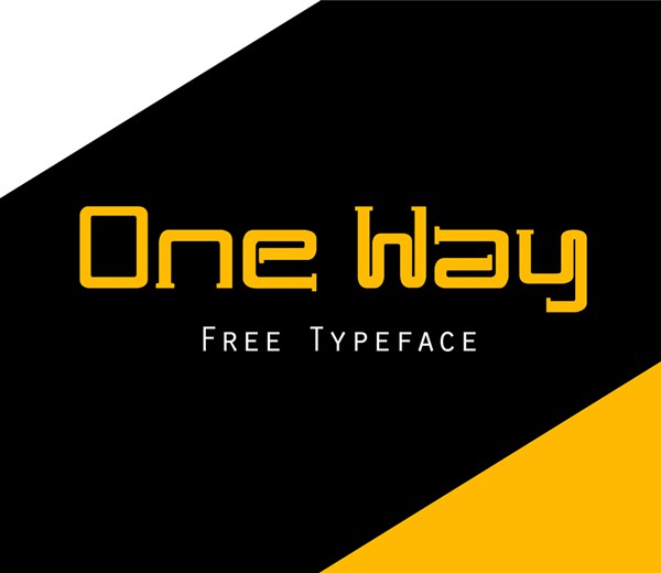 One_Way_free_font
