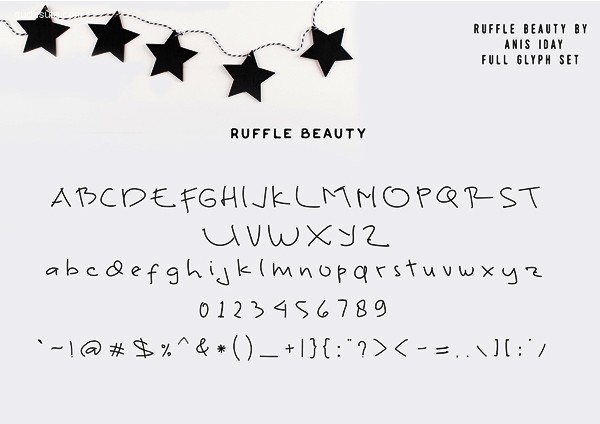 Ruffle_Beauty_font