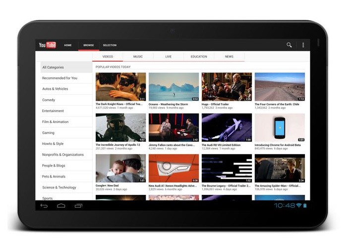 Youtube-For-Android-Browse