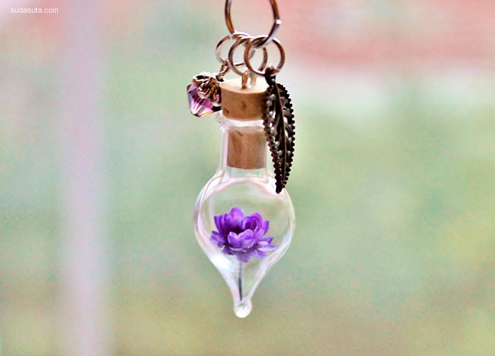Miniature glass bottles (6)
