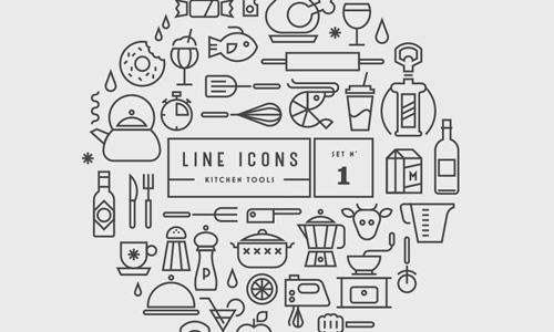 10-kitchen-line-icons