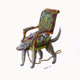 插画家 Raul Lamarca 奇怪的椅子