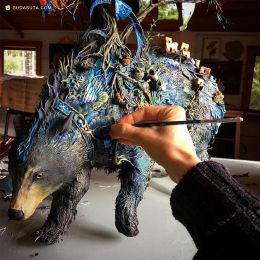 艺术家Ellen Jewett 的魔法世界 动物雕塑欣赏