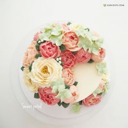 sweetpetalcake 花朵和蛋糕 美食造型设计