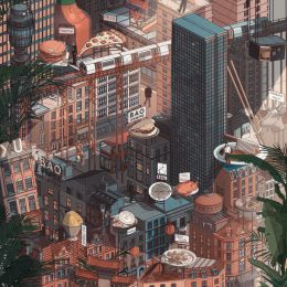Doug John Miller 绘画立体城市