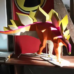 Seba Naranjo 折纸的恐龙艺术