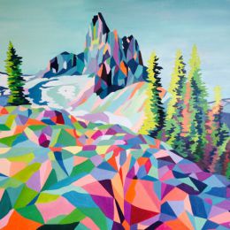 Elyse Dodge 抽象的山 色彩构成欣赏