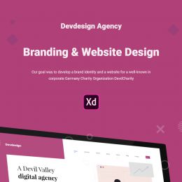 免费的Devdesign Agency XD UI 网站模板下载